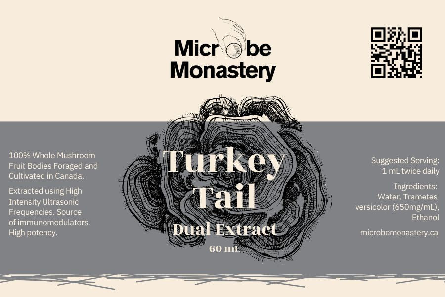 Turkey Tail Mushroom Dual Extract Tincture