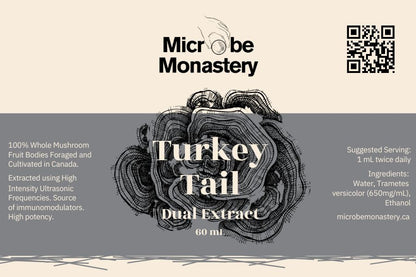 Turkey Tail Mushroom Dual Extract Tincture
